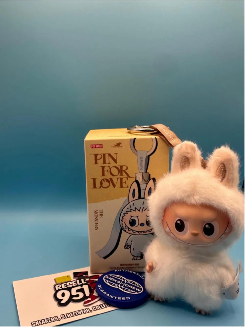 Pop Mart The Monsters Labubu Pin For Love Series Hope Vinyl Plush Pendant Figure